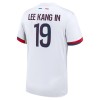 Officiële Voetbalshirt Paris Saint-Germain Lee Kang In 19 Uit 2024-25 - Heren